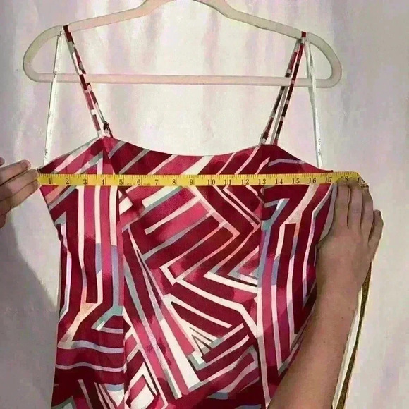 Lulus Geometric Pink/Red Dress Size Medium - Picture 7 of 8